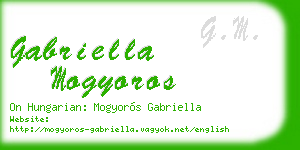 gabriella mogyoros business card